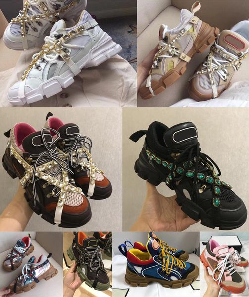 

2021 flashtrek with removable crystals mens mountain climbing casual shoes men womens fashion classic trainers sport sneakers, Black