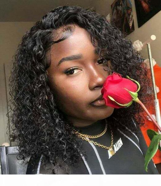 

new hairstyles black women curly brazilian rose hair net full wig bob lace front wigs human hair wigs glueless with baby hair 10, Black;brown