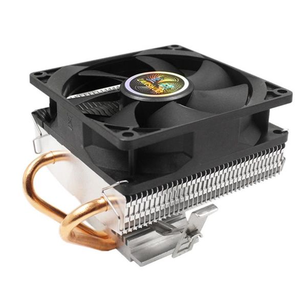 

fans & coolings lanshuo 2 copper tube down blowing cpu radiator 775amd1155 small case deskcomputer 1366 fan