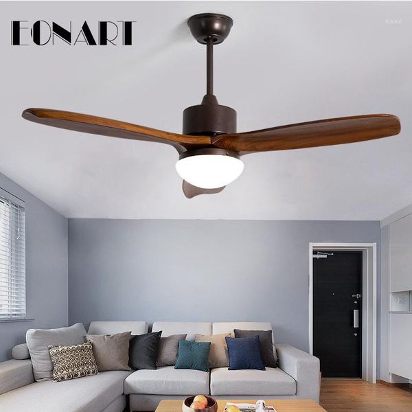 

electric fans 48 inch modern led wooden ceiling fan wood ventilator decorative blower with lights 220v lampara de techo light fan1