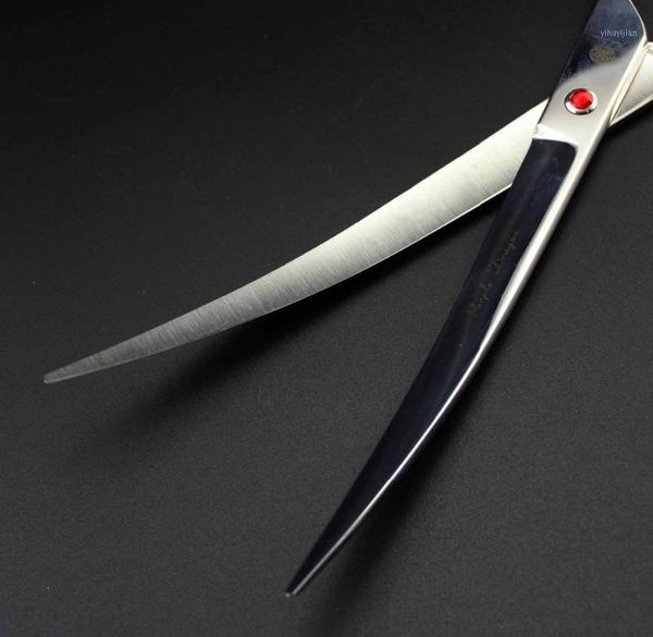 

purple dragon 9 inch professional pet scissors,curved scissors,dog curved shears for dog grooming with case1