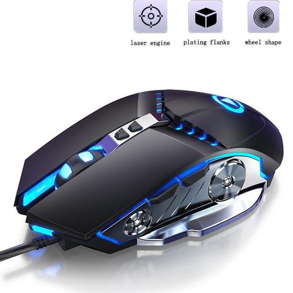 

mice wired colorful gaming mouse sound/silent mechanical usb connection mause 3200dpi lapaccessories for pc desk