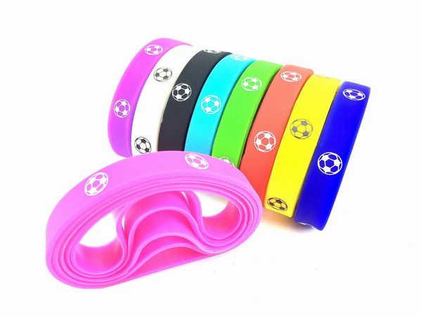 

color wholesale power 100pcs/lot silicone mixed bracelet candy kid gifts children jewelry wisbrand size adjustable #1, Black