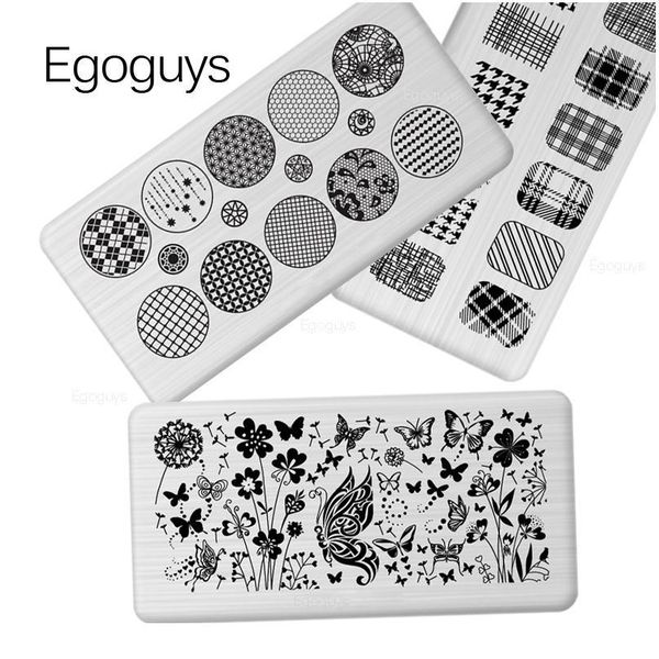 

geometry grid line nail art printing stamping templates flower animal print stamp plates uv polish transfer stencil desi qylnmb