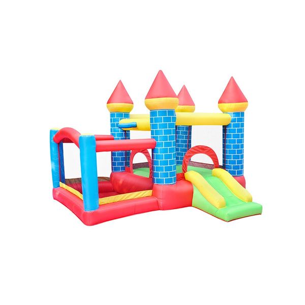 

large castle slid inflatable trampoline large inflatable castle children's playground equipment kindergarten household trampoline kids