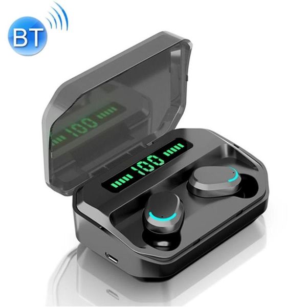 

m8 bluetooth 5.0 tws touch digital display true wireless bluetooth earphone with charging box