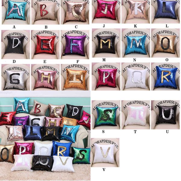 

glitter sequin home mermaid sofa throw pillow christmas decorative car cushion cover gifts pillowcase dhl gbi9