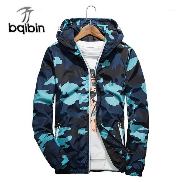 

2020 new autumn men bomber jackets casual thin hooded reflective camouflage jacket windbreaker men plus szie 5xl1, Black;brown