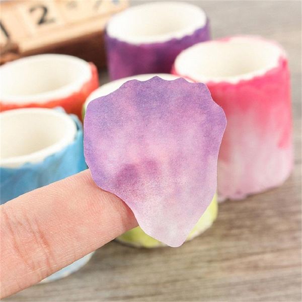

5pieces/lotpetal shape stickers tape japanese washi stickers scrapbooking stick label diary stationery diy album stickers washi tape 2016