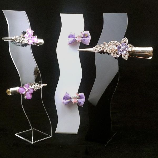 

s hair clips holder hairpin display stand hair pins organizer tiara support jewelry accessories showcase haar clip rack, Pink;blue