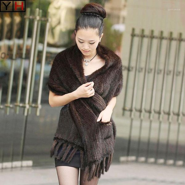 

scarves women shawl female winter fur cape knitted natural 100%real scarf 1, Blue;gray