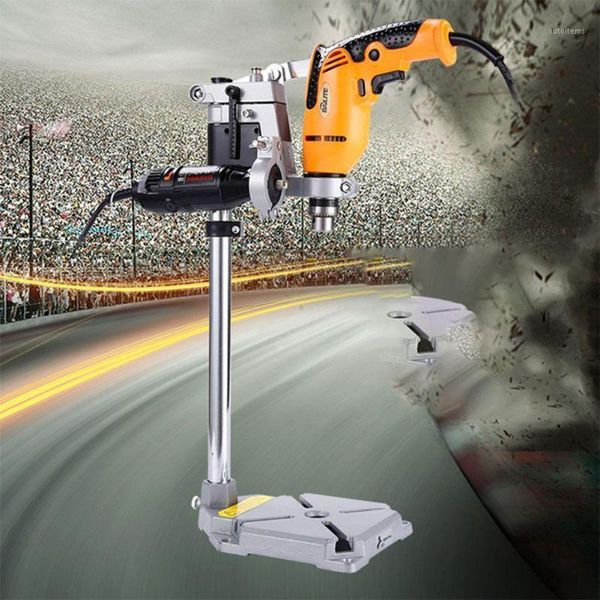 

1pc electric drill stand holding holder bracket single-head rack drill holder grinder accessories for woodworking rotary tool1