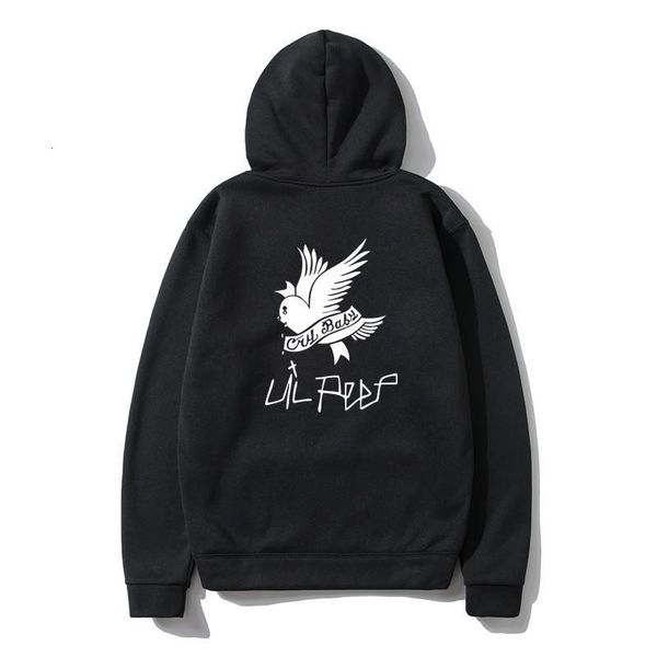 

lil peep толстовки толстовки мужчины пуловер толстовый мужской женщины sudaderas cry baby print streetwear hoodie fashion brand мужские топы, Black