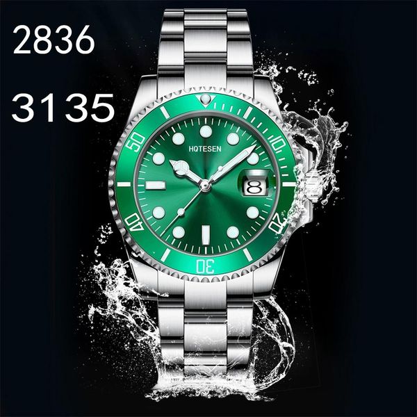 

n luminous eta 3135 2836 men sports ceramic luminous diving 40mm 904l 116610ln factory watch mens waterproof watch 10m wristwatch npore, Slivery;brown