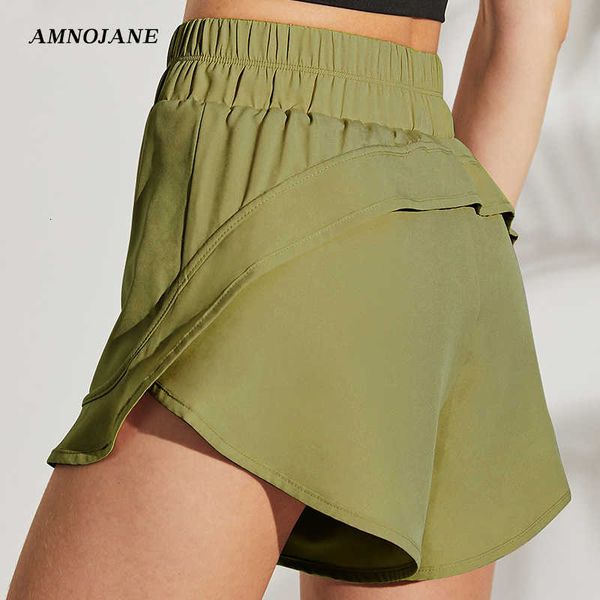 

running biker cycling shorts women 2 in 1 gym leggings fitness seamless yoga short sport workout sports woman athletic shorts, White;red