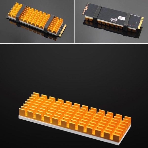 

heatsink heat dissipation aluminum radiator m.2 ngff cooling heat sink thermal pads for m.2 ngff 2280 pci-e nvme ssd