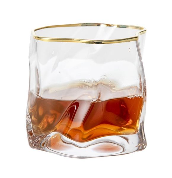 

250ml creative distorted shape whisky glasses old fashioned glass cocktail glasses 250ml creative trendy trendy wmtgub xhhair
