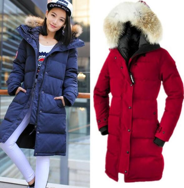 

women winter jackets warmcoat designer jacket winter coats luxury women designer underwears doudoune femme goose jackets women wolf fur, Black