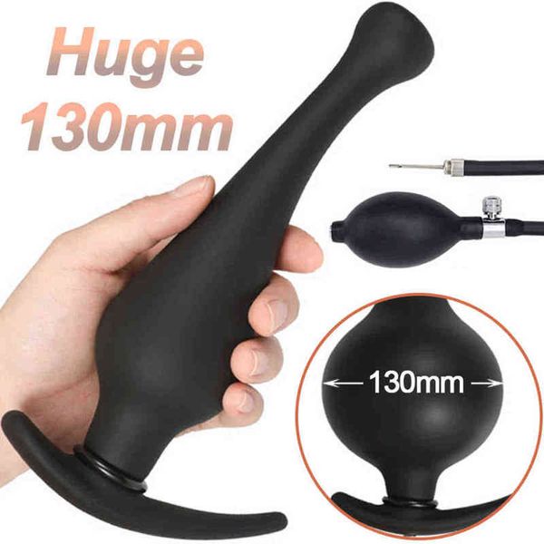 Nxy adulto brinquedo super grande grande inflado bunda grande plug ânus dilatador enorme anal massageador de prostate massager sexo brinquedos para as mulheres homem 1118