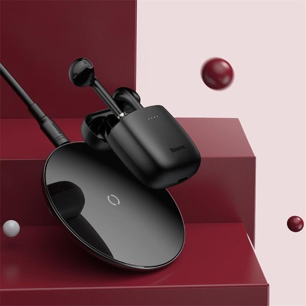 

baseus wireless earbuds wireless charging bluetooth earphones tws hifi in-ear headsets with mic w04 pro