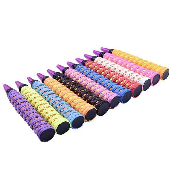

1 pc anti-slip absorb sweat racket tape handle grip for tennis badminton squash band, Yellow;black