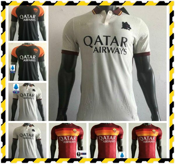 

player version dzeko perotti pastore zaniolo soccer jersey roma 2020 2021 totti jerseys 20 21 football kit shirt as maillot de foot roma, Black;yellow