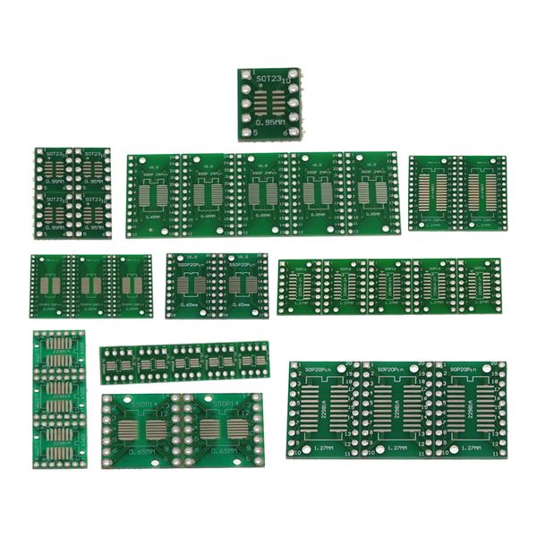 

35pcs usb breakout board ic adapters breakout board usb type breakout pinboard mini circuit board
