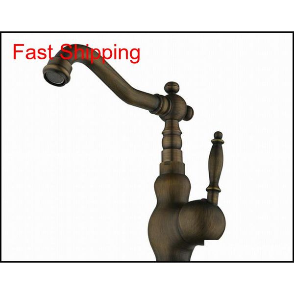 

1pcs single handle kitchen antique faucet brass qylzph yh_pack