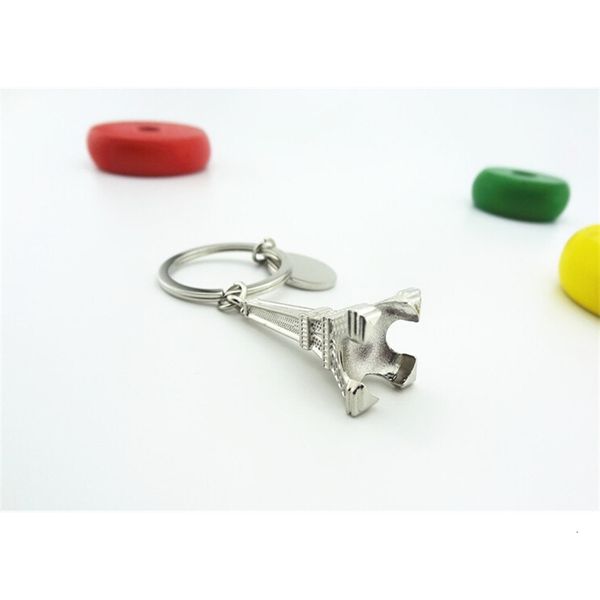 

paris eiffel tower keychains key chains alloy charms keyrings 50pcs/lot gift wholesale fashion accessories, Silver