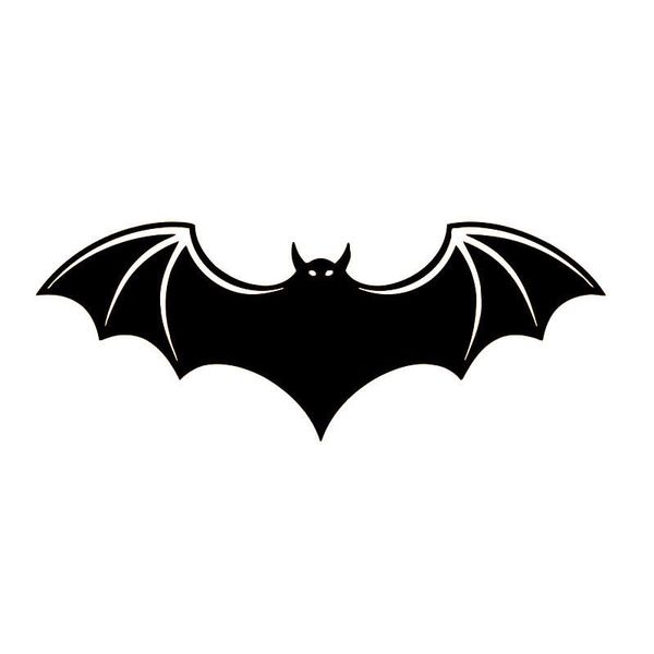 

15.6*6cm bat pattern vivid decorative car stickers vinyl reflective car body decal black/silver s1-2177