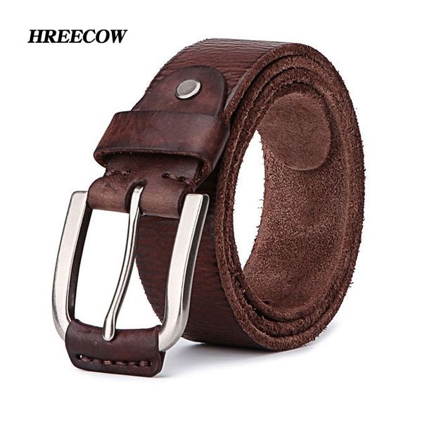 

mens luxury belt leather mens belts cinturones hombre pin buckle ceinture male business designer belts men quality 201111, Black;brown