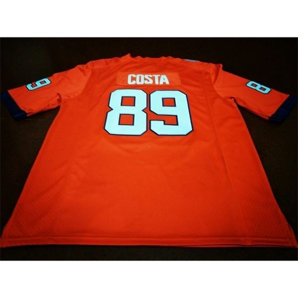 

121 clemson tigers #89 costa orange white college jersey or custom any name or number jersey, Black