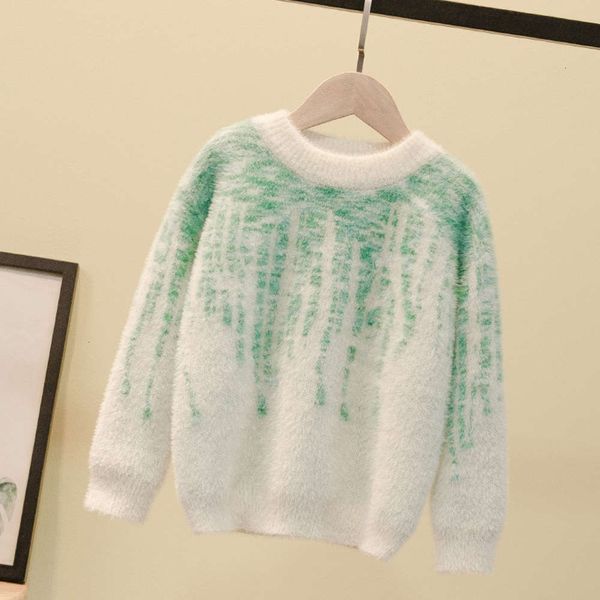 

autumn 2020 sweater clothing winter boys' korean children's wear foreign sle round neck pullover with plush warm base shirt oz21, Blue