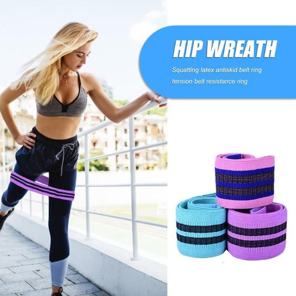 

workout training booty exercise yoga hip resistance bands elastic circle loop exerciser equipments gym training