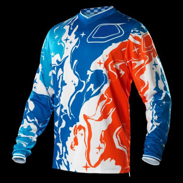 

2021 dakar motorcycle championship quick-drying suit tide brand polyester quick-drying downhill jersey forest road field off-road shirt long