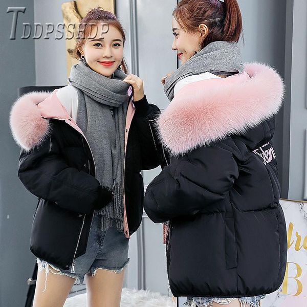 

women's down & parkas 2021 winter casual women warm 6 color can choose bread style female coat jacket, Black