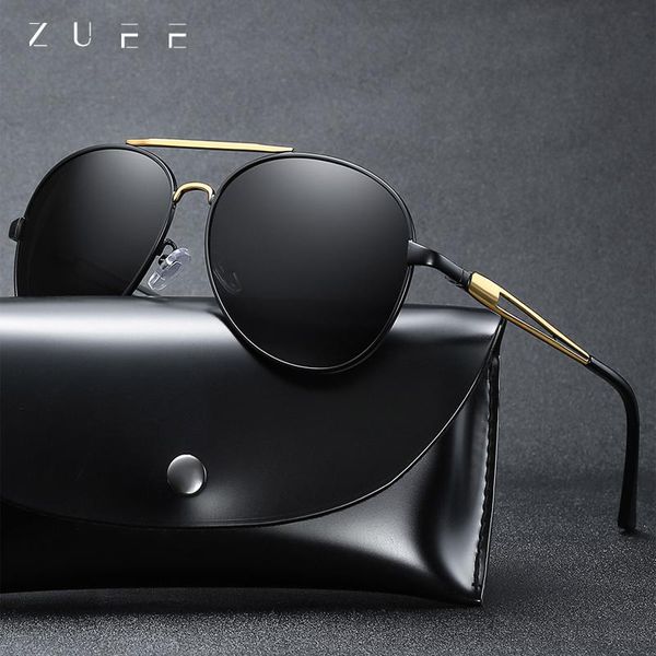 

sunglasses zuee luxury polarized rimmed sun glasses men's driving shades male brand designer, White;black