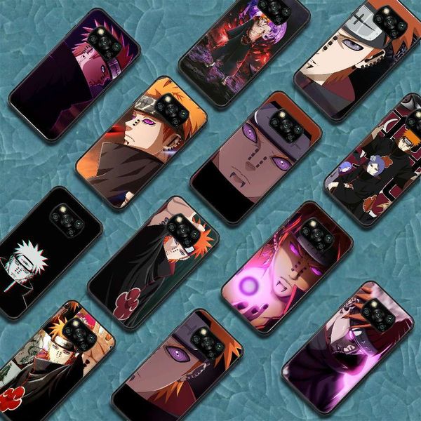 

naruto payne animation mobile phone case cover a2 a3 8 9 se 9t 10 10t lite ultra low x3 black luxury primer4fre
