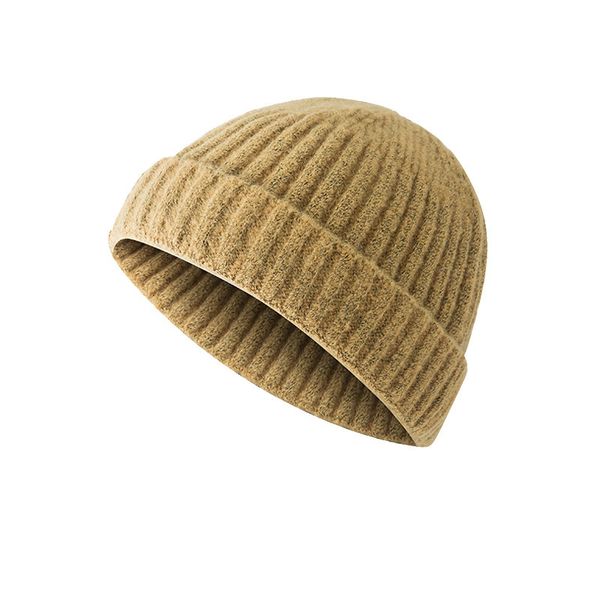 

men knitted hat wool blend beanie skullcap cap brimless hip hop hats casual black color retro vintage fashion new winter hat, Blue;gray