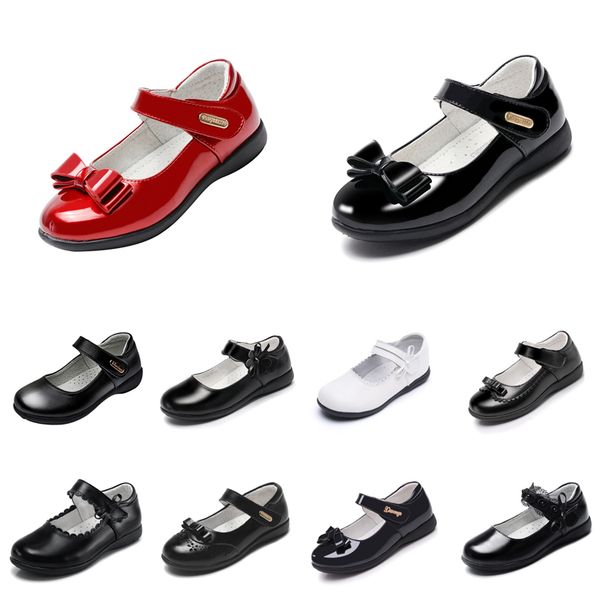 

platform shoes for baby girls leather princess shoes with soft bottoms triple black triple white outdoor shoes size 26-40