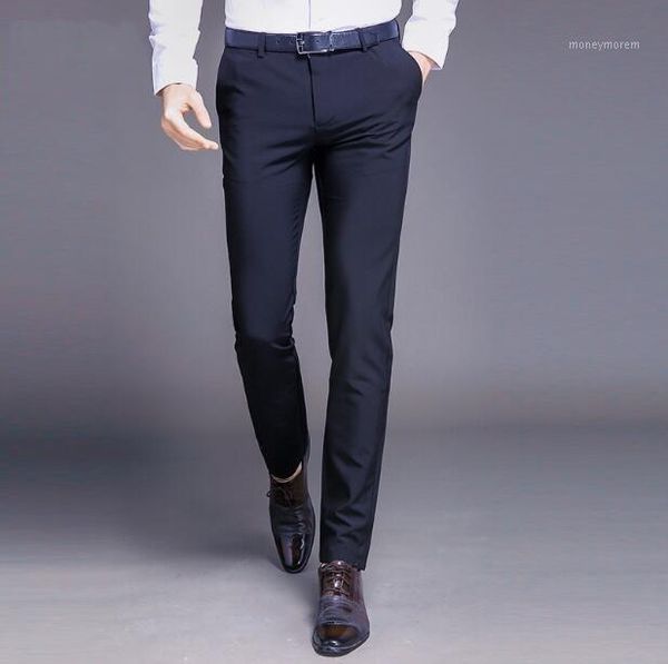 

new mens long skinny jogger pants male classic business casual korean trousers hip hop men fashion leggings pants szie 29-361, Black