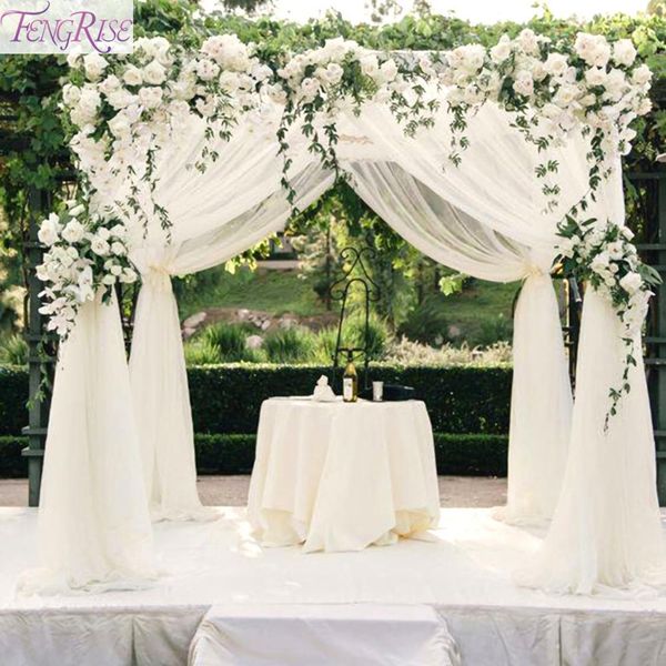 

fengrise diy organza swag fabric p background yarn home decoration backdrop curtain wedding tablecloth decoration wmtzpq xhhair