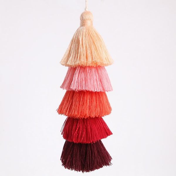 

2pc 5 layer polyester tassels jewelry findings mini tassel fringe trim pendants diy hand made earring arts crafts embellishments h jllysw