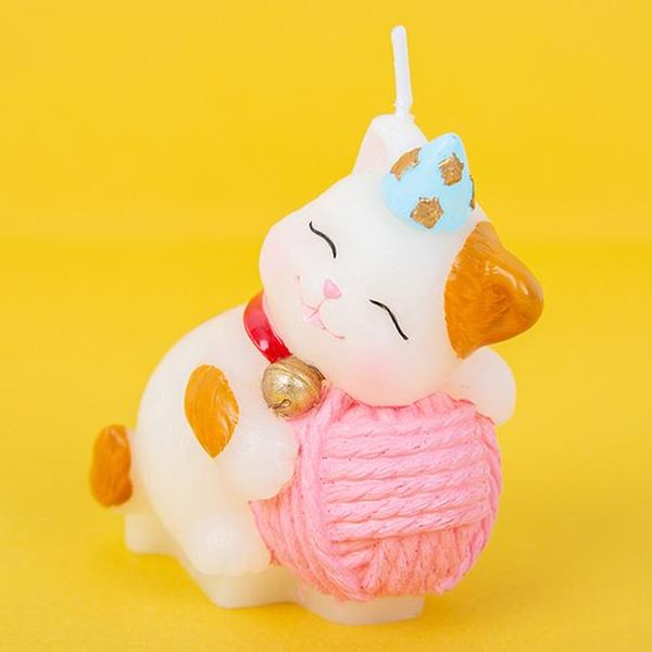 

свечи день рождения киска кошка мяу звезды литьевая свеча творческий торт украшения мебелью изделия ручной работы по ремесел дня рождения по