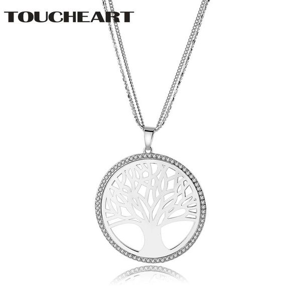 

chains toucheart trends jewelry sterling silver large celtic tree of life pendant long necklace & pendants statement sne180007