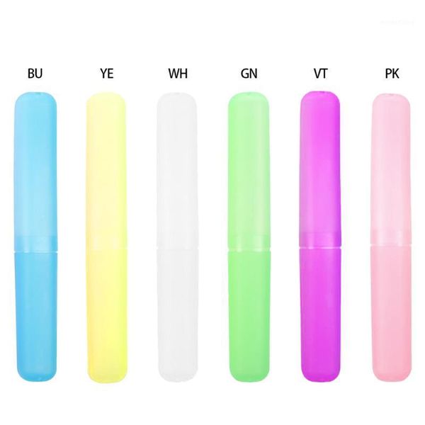 

1pcs plastic toothbrush case portable travel walking camping toothbrush box dust-proof case1