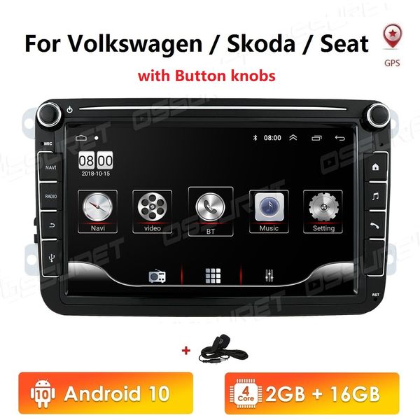 

car multimedia player android 10 gps 2 din autoradio radio for vw/volkswagen/golf/polo/passat/b7/b6/seat/leon/skoda