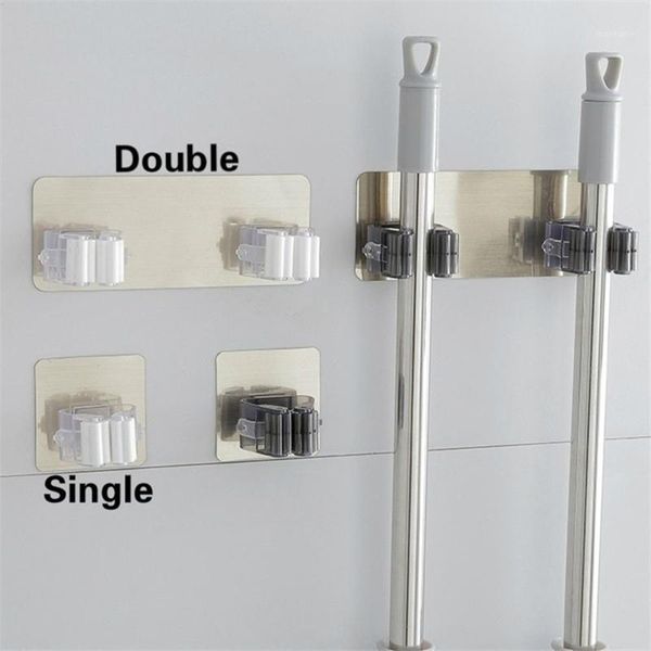 

hooks & rails magic stick strong hook adhesive multi-purpose wall mounted mop organizer holder rackbrush broom kitchen bathroom hooks1