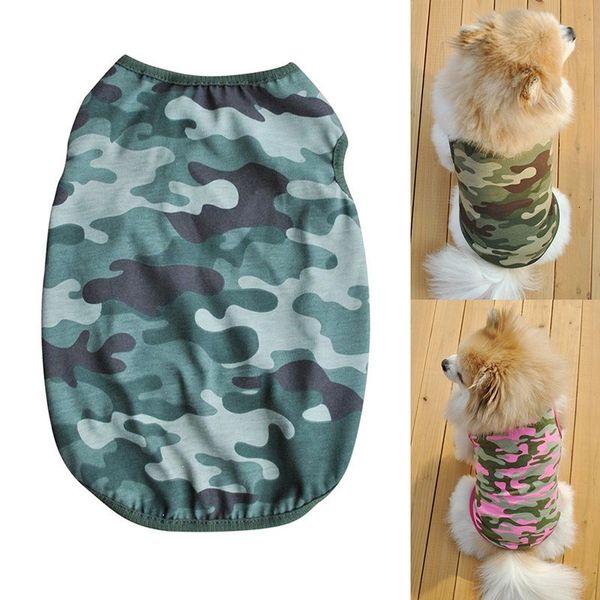 

camouflage dog cat apparel lovely vest t-shirt pet puppy summer clothes for dogsxs-l