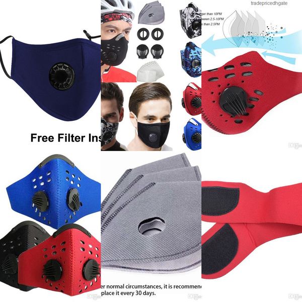 

cycling face valve with respirator filter mouth pm2.5 mask anti dust protective sports outdoor motorcycle bicycle ffa3438 10